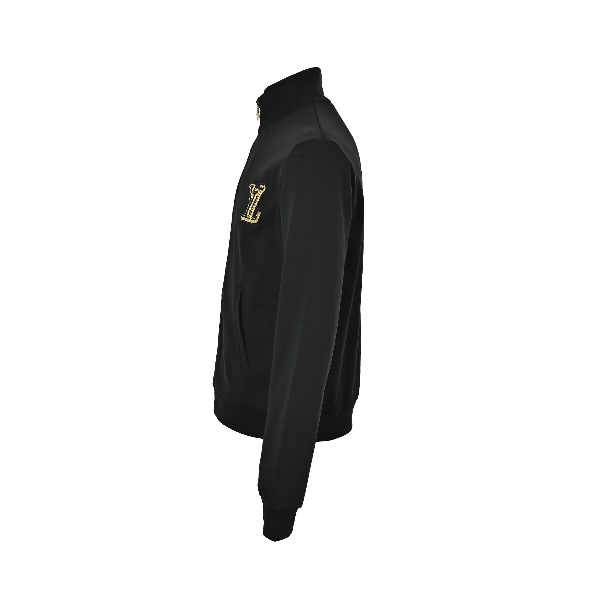 Louis Vuitton/Louis Vuitton Gold sequin logo embroidered jacket jacket